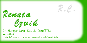 renata czvik business card